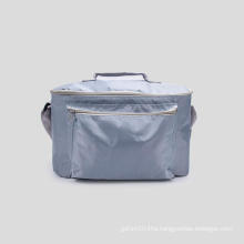 Blue Gray Large Capacity Cooler Bag